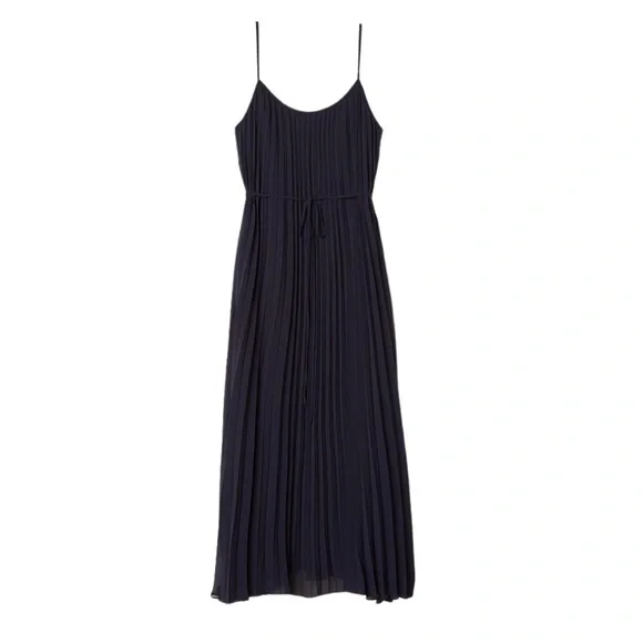 h&m navy pleated dress H&M | Dresses | Hm Ankle Length Navy Pleated Dress